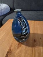 Porte-encens cascade céramique bleu, bon état général