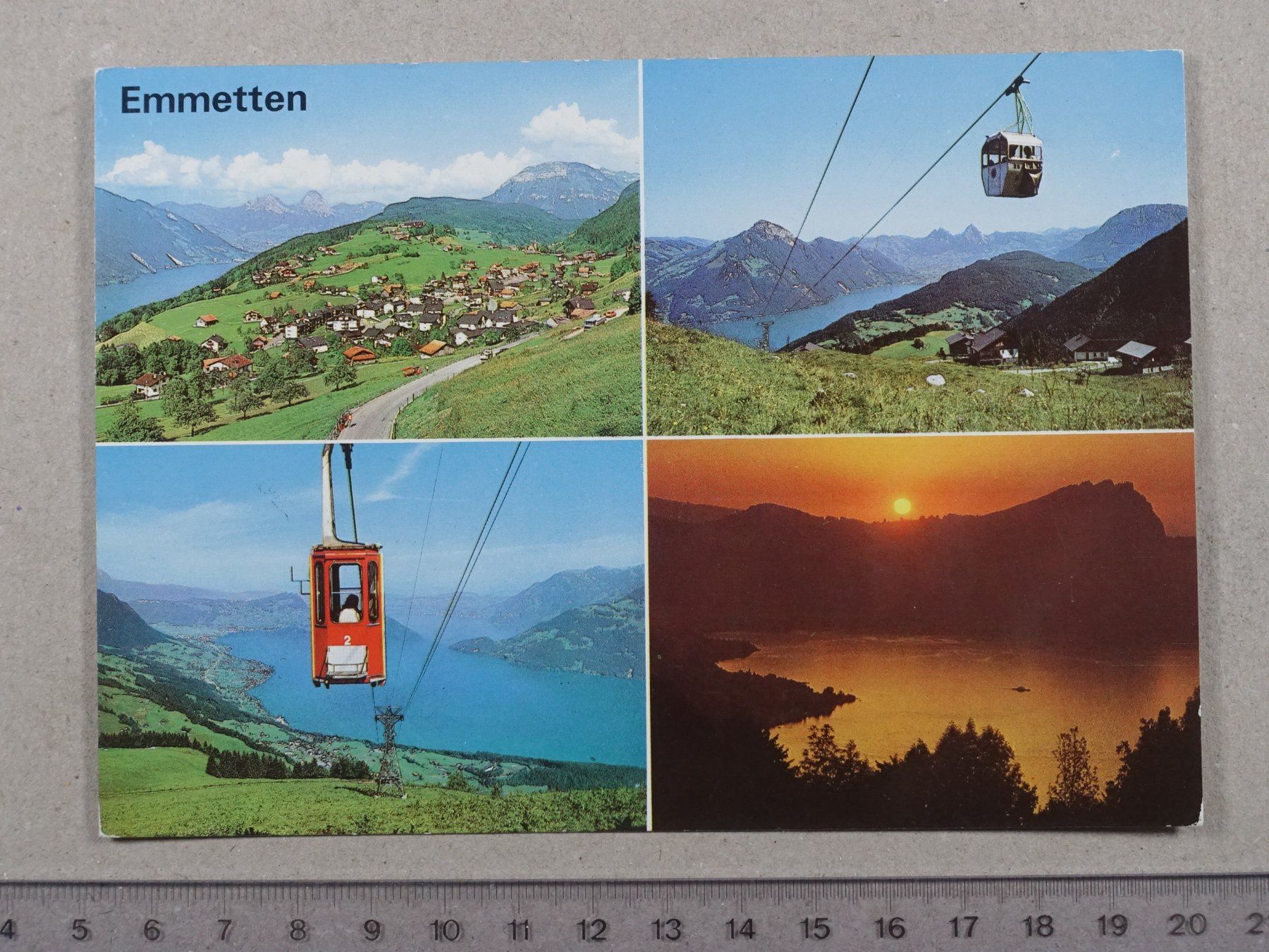 Ansichtskarten: Emmetten, 1981, Luftseilbahn, Gondelbahn – Gebraucht aus Lenzburg von fh1