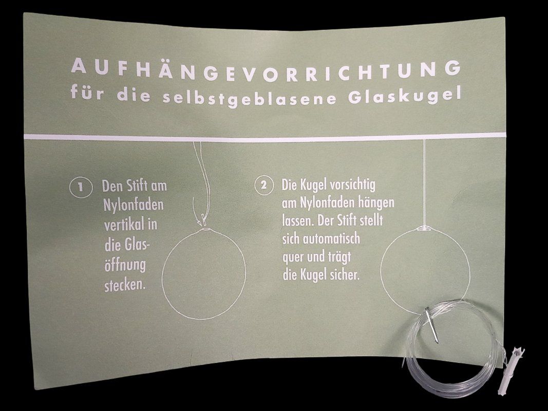 Tutte le decorazioni: Selbstgeblasene Glaskugel – Nuovo (secondo la descrizione) da Hünenberg venduto da Restwert_Zug 1