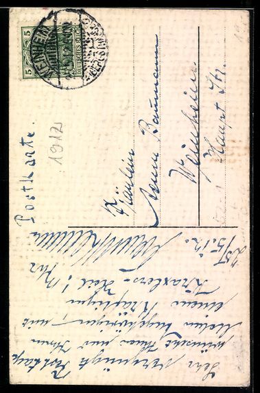 Cartes postales: Frosch-Wanderer läuft jubelnd auf einem – D'occasion à Berlin par bartko-reher 1