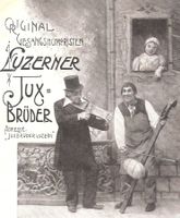 25.7.1904 sw Litho Luzerner Jux-Brüder beim Dialog