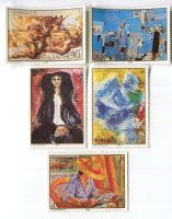 Briefmarken "Malerei". Jugoslawien.