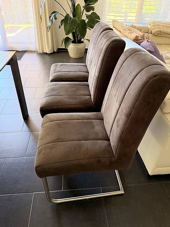 Stühle: 6x esszimmerstühle mikrofaser deluxe – Gebraucht aus Bonstetten von Jacqueline-Wi 3