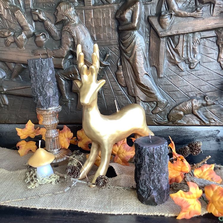 Ambiente Kerze „Stolzer Hirsch“ – Große Deko-Kerze Mit Hirsch-Motiv