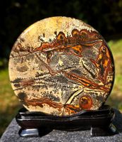 🌄✨ Landschaftsjaspis  Wunderschöne handpolierte Scheibe