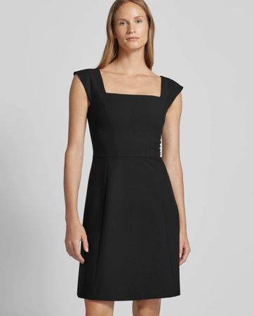 HUGO Boss Dress Square Neck Black Sleeveless Size M