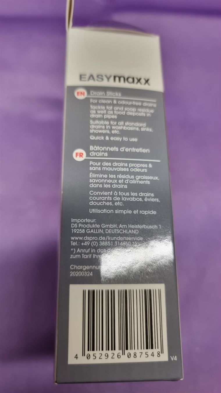 Pflegeprodukte: EASYmaxx Abflussreiniger-Stick 50Stk – Neu und originalverpackt aus Rebstein von James-Dean 1