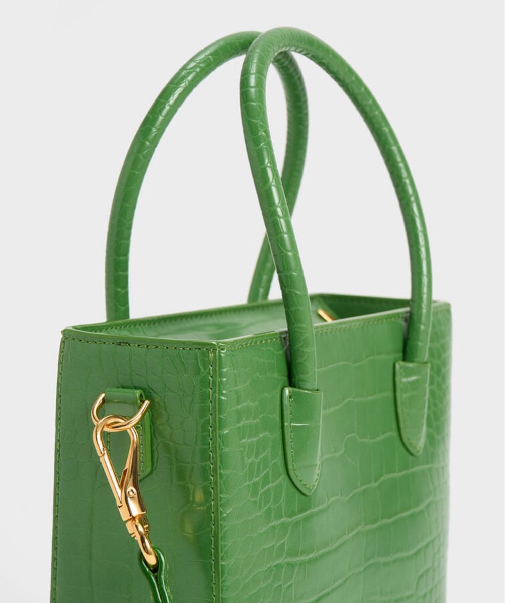 Borse da donna: Charles & Keith Croc-Embossed Tote Bag – Nuovo e nell'imballaggio originale da Oberentfelden venduto da ana_s526 2