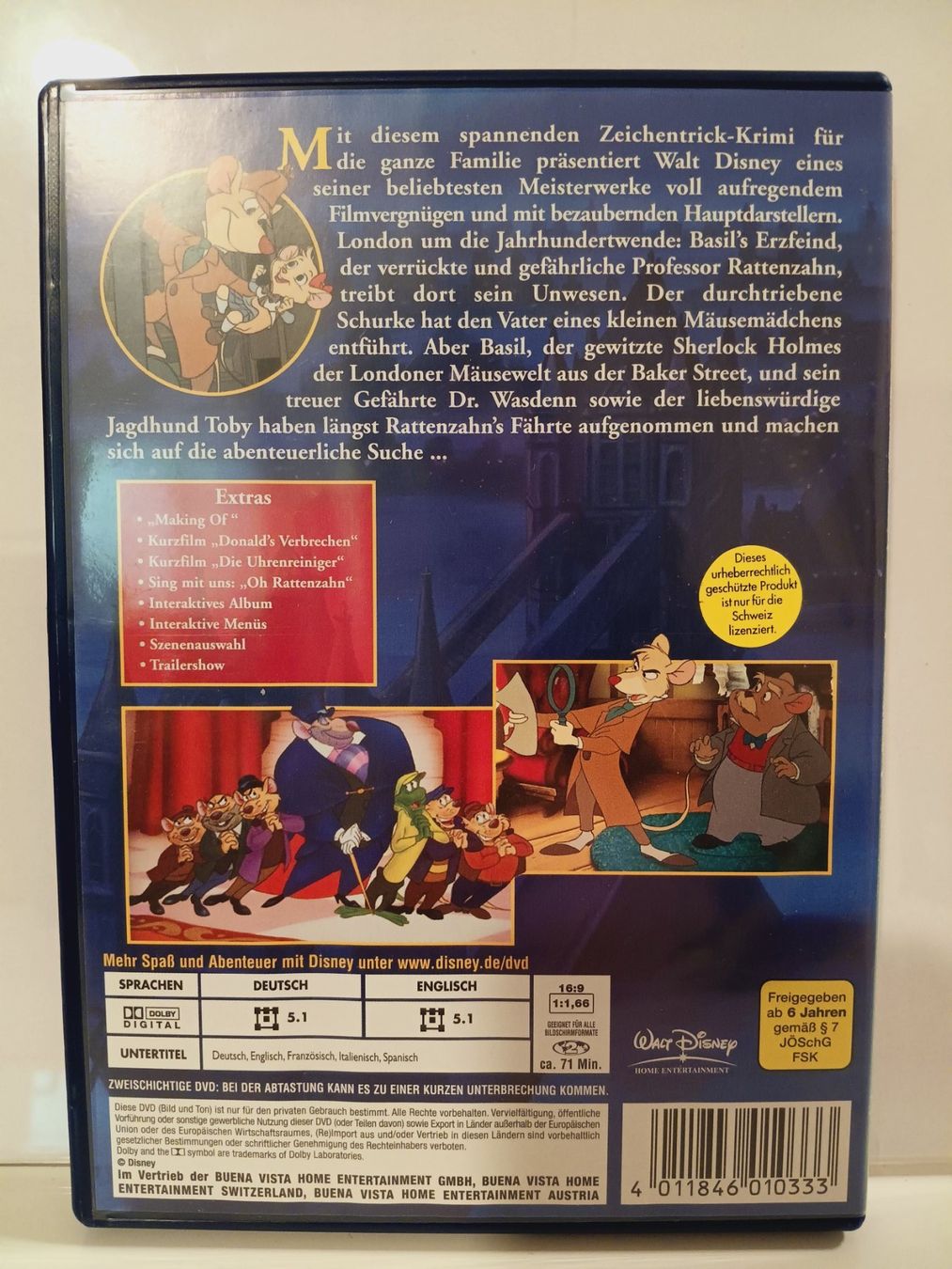 Alle DVDs: Disney DVD - BASIL - Top Zustand – Gebraucht aus Aarau von Yeeaaah 1