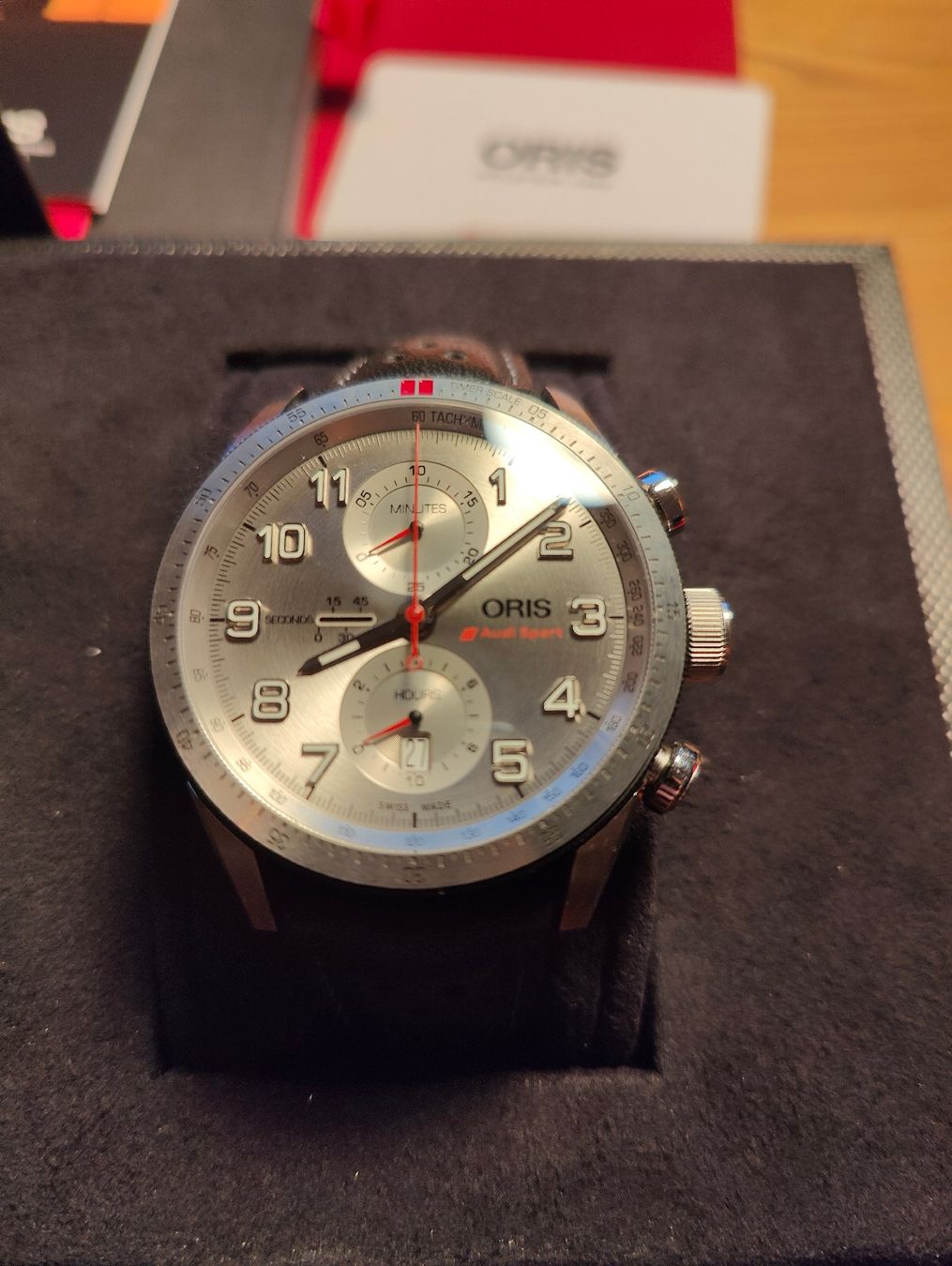 Oris Orologi: Herrenuhr Oris Audi Ltd Ed. Chrono Full set – Usato da Zürich venduto da aslan73