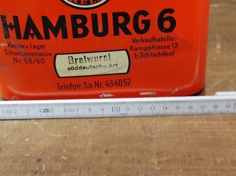 Dosen: Wunderschöne antike Blechdose Herman Laue  Hamburg 6 – Gebraucht aus Gelterkinden von MYSTOREFORYOU4460 6