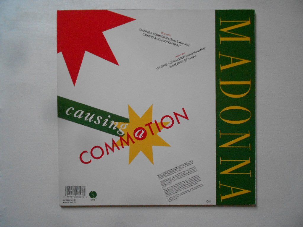 Vinyles: MADONNA  -  CAUSING COMMATION  ( MAXI 45 T. ) – D'occasion à Bex par Giorgiob 1