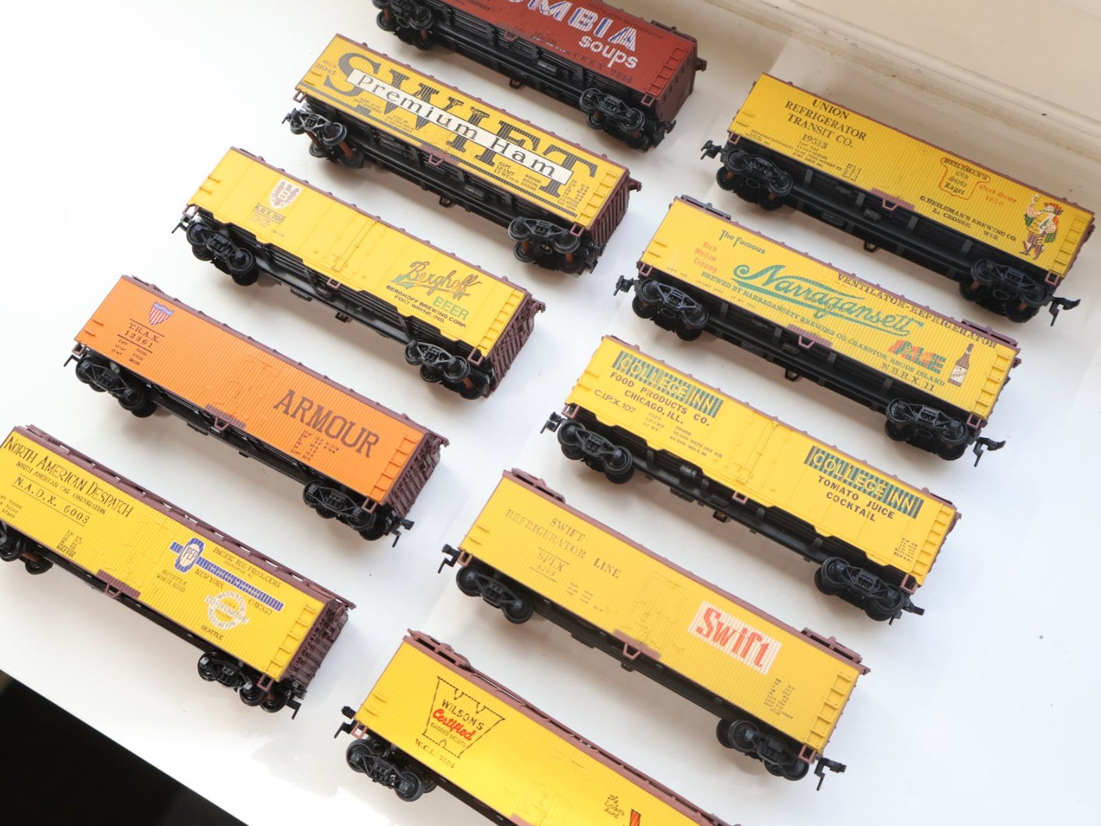 Modellini di ferrovie: 10 x US Güterwagen Set - H0 – Usato da Winterthur venduto da Monstera