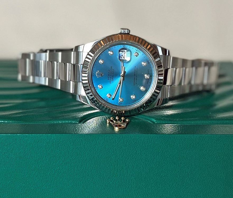 Rolex Datejust 41 ICE Blue Full Set (116334) /One of One (Neu