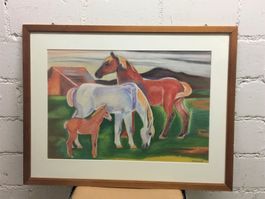 Fantastische  Harmonie Pastel Bild Signiert M. Müllerschön