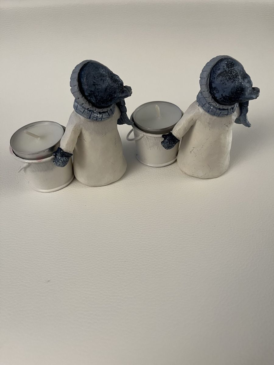 Alle Dekorationen: 2  Schneemann Teelichthalter Deko -  Winter – Gebraucht aus Lohn-Ammannsegg von panywa 4
