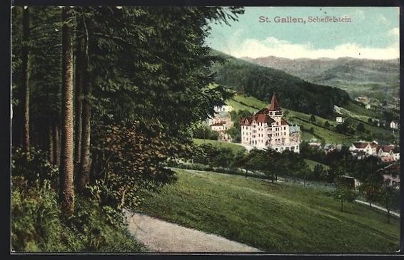 Cartes postales: St. Gallen, Ortsansicht mit Scheffelstei – D'occasion à Berlin par bartko-reher