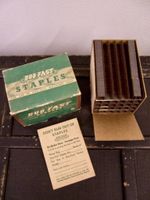 Vintage Originalverpackung DUO-FAST STAPLES  Klammern 60er