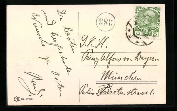 Autograph Rudolf von Wrbna, an Prinz Alf | Kaufen auf Ricardo
