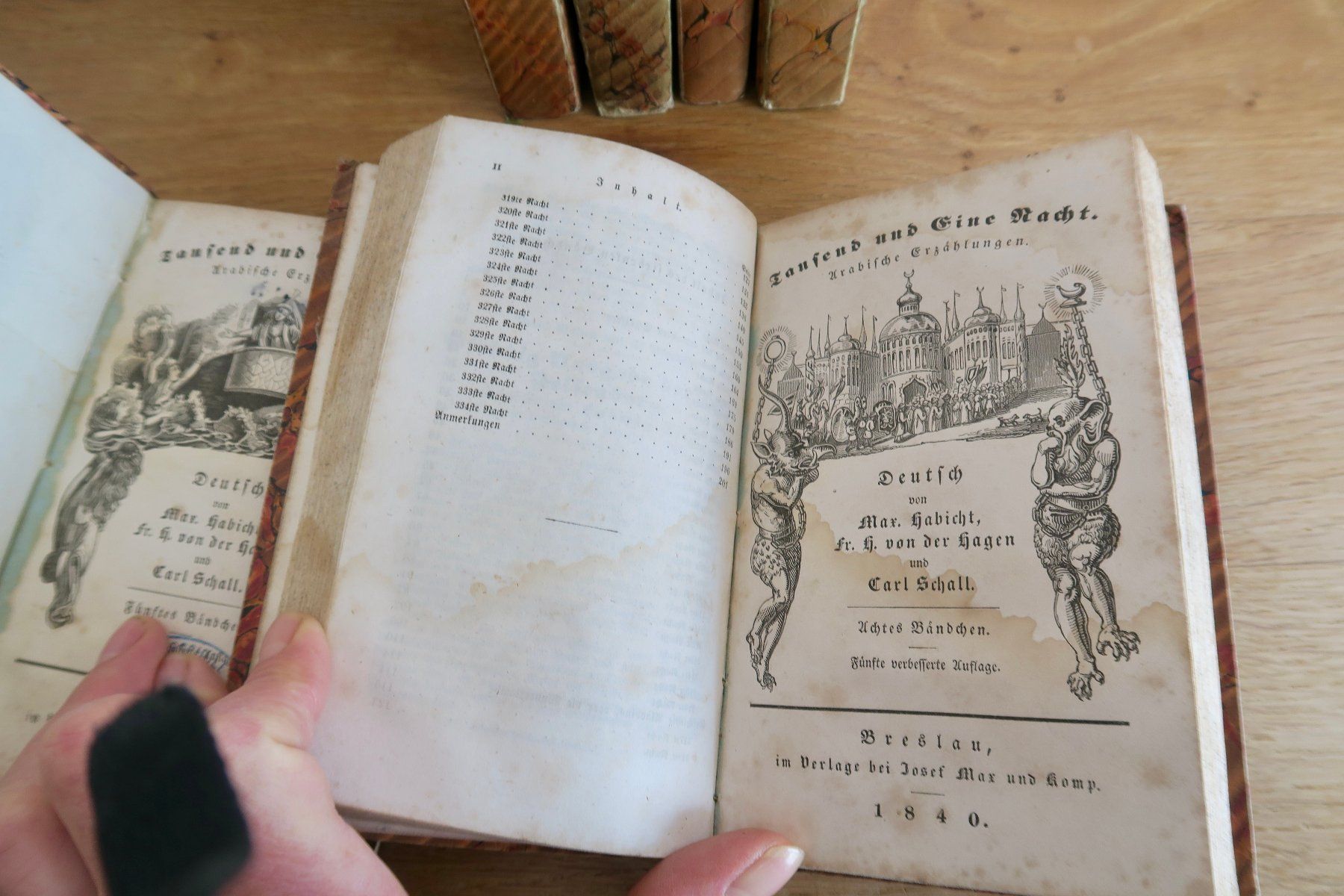 Libri: Tausend und eine Nacht Breslau 1840 – Usato da Wädenswil venduto da Turusukko 2