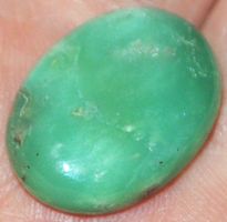 Cabochon L-3163 – Grüner Chrysopras 23x17mm