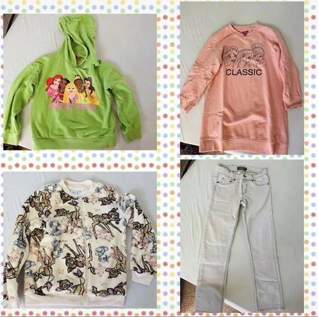 Kleidung Set Mädchen Sweatshirt Bluse Hose Jeans Weste