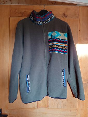 Warme Vintage Fleece Jacke, gefüttert, Gr. XL, Quieroga