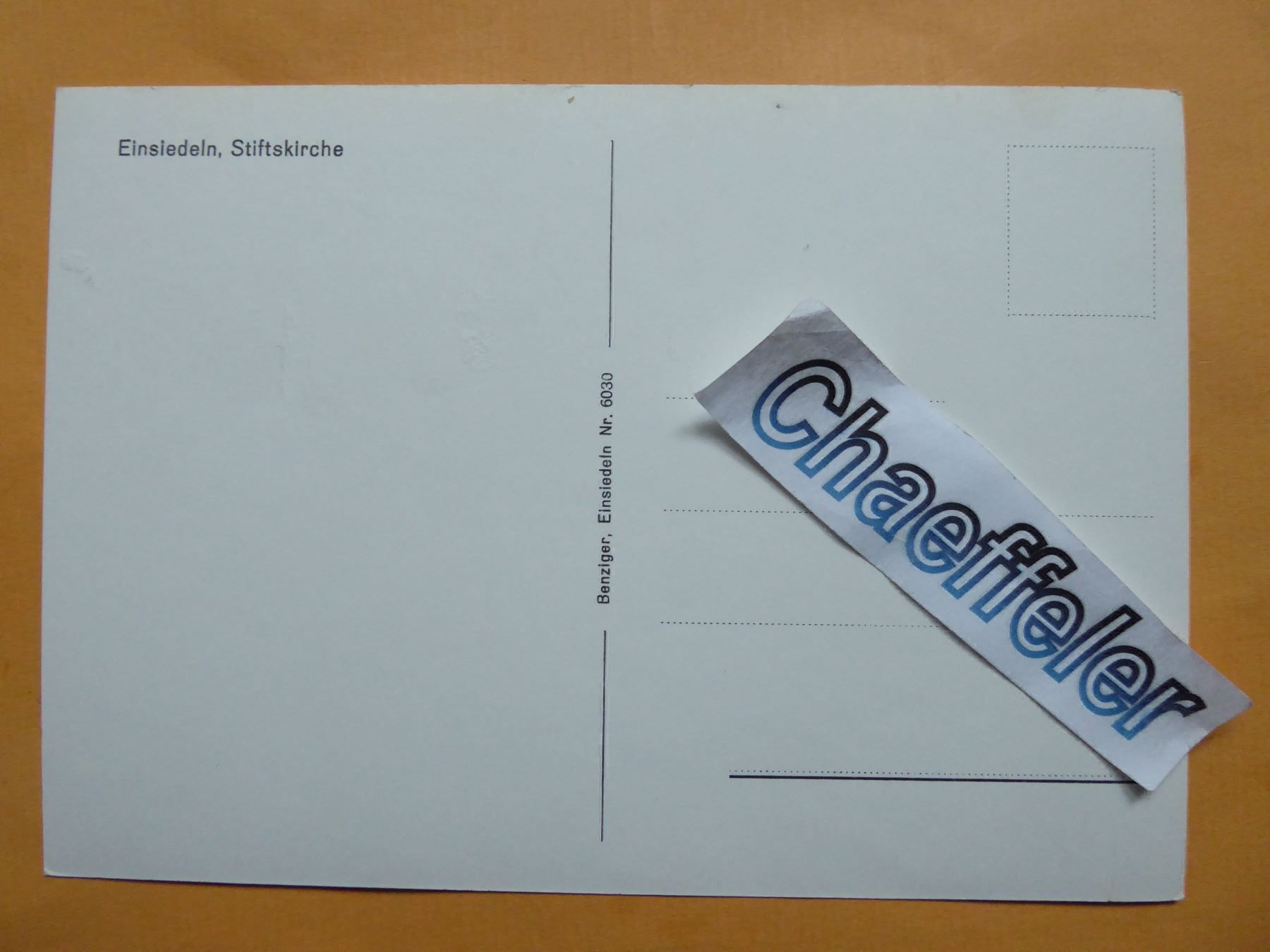 Cartoline postali: Einsiedeln, Stiftskirche – Nuovo (secondo la descrizione) da Zürich venduto da Chaeffeler 1