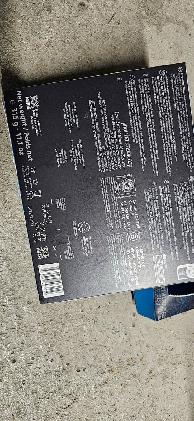 Nespresso Cibi & Specialità: Nespresso  Kapseln, Guatemala – Nuovo e nell'imballaggio originale da Baar venduto da Vel...Baar45 4