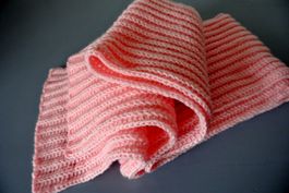 unisex  Rippschal *Venia 202 cm rosa *neu