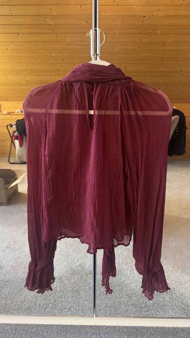 Mango Camicette: Bluse Bordeaux rot Mango, Gr. S – Usato da Kriessern venduto da loolah 3