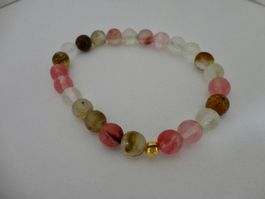Armband Turmalin behandelt. facettiert