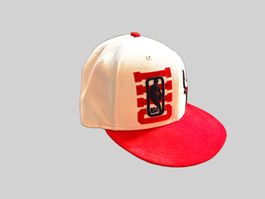 NewEra Chicago Bulls NBA Draft snapback cream/rouge très bon