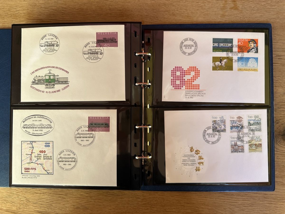 Tutti i francobolli: Schweiz - FDC, Sonderbriefe im Ringbinder – Usato da Schmitten / FR venduto da Samsara169 8