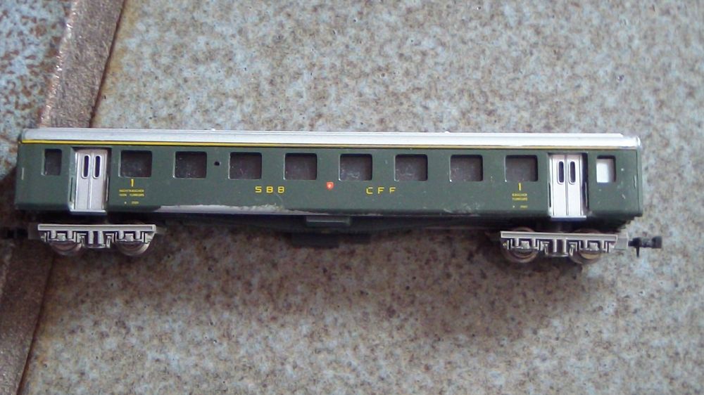 Lima N Scale (1/160) - Wagon PTT 320458 Et Loco SBB CFF 10047 - Suisse, Vintage