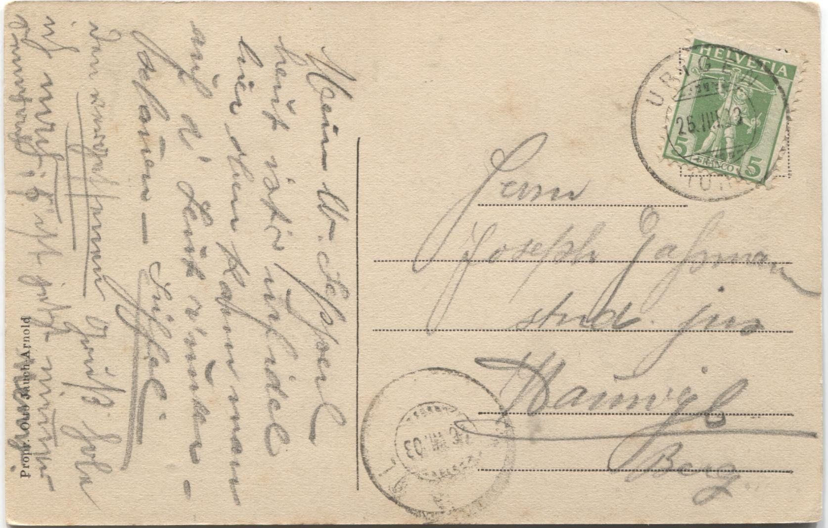 Cartes postales: URIGEN UR 1908 Postkutsche – D'occasion à Rothrist par Clanx 2