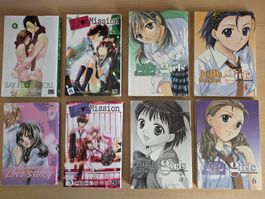 Lot de 8 manga romance en bon état