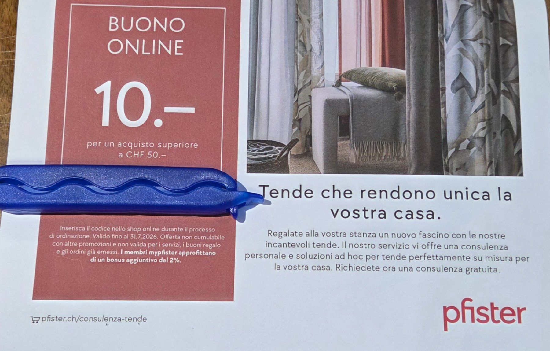 Buoni: 10 Fr. Pfister Gutschein – Nuovo e nell'imballaggio originale da Cama venduto da DLCE90