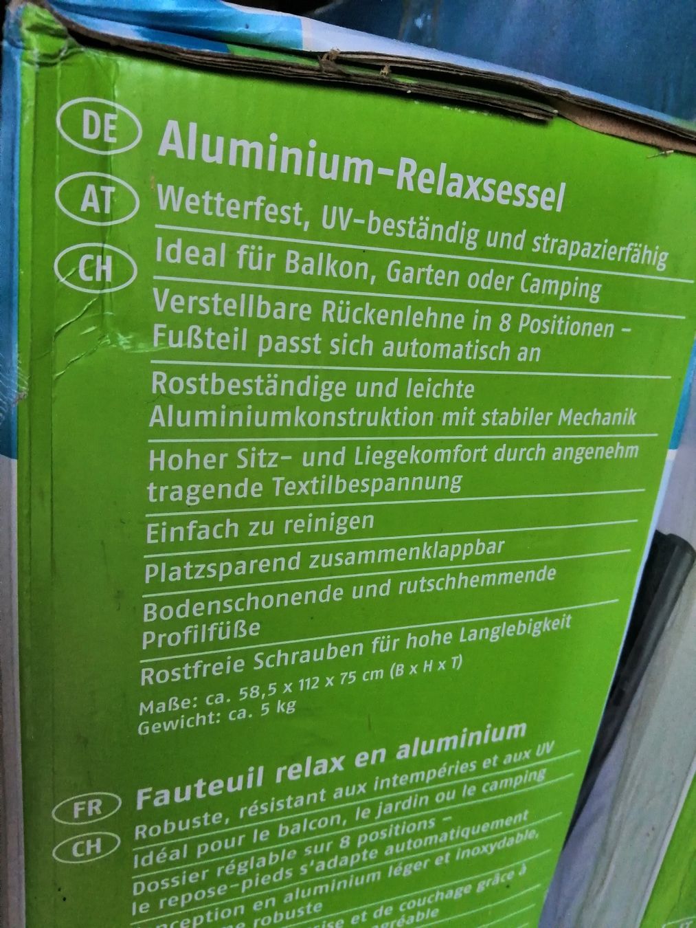 Sessel: Bequemer Relaxsessel rostfrei Original verpackt – Neu und originalverpackt aus Wettingen von zadina39 1