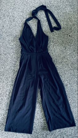 Neckholder Jumpsuit dunklbalu Neckholder Grösse M
