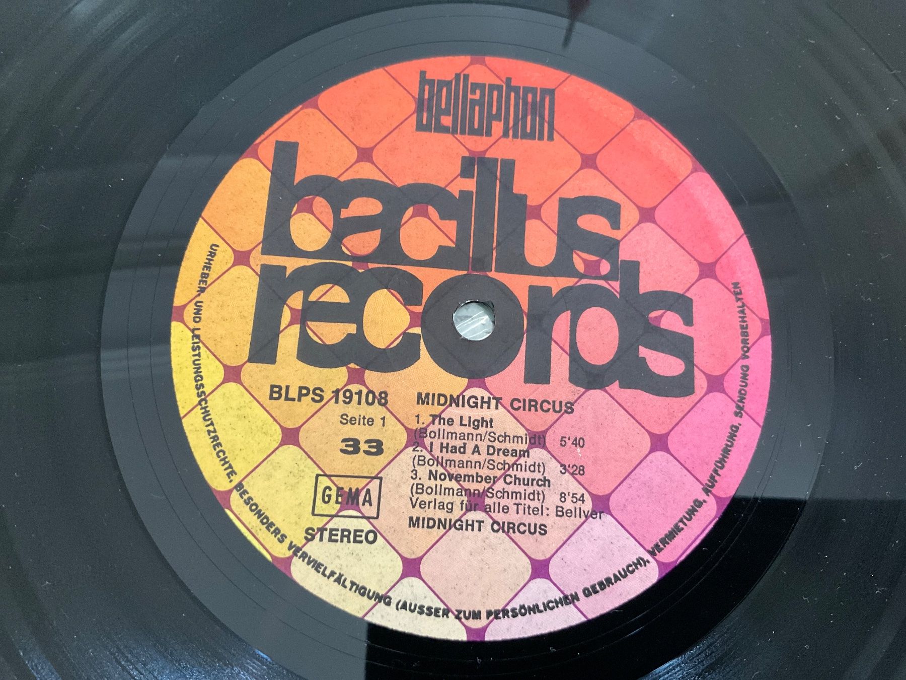 Vinyles: Midnight Circus Krautrock/Folk LP – D'occasion à Delémont par vinylfreak01 3