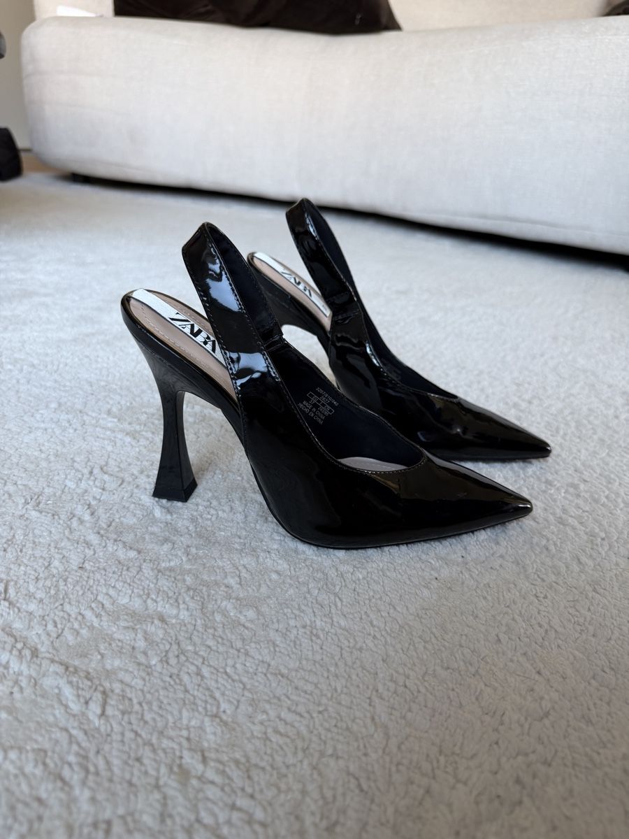 Zara Damenschuhe: Zara Slingback Pumps, Black, Size 37 – Neu (gemäss Beschreibung) aus Dübendorf von ilianalou