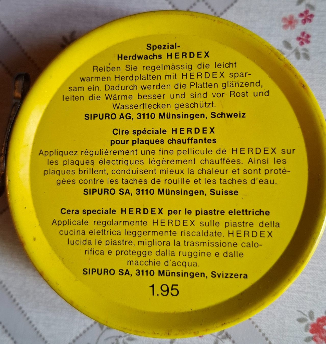 Piatti di portata: Vintage Herdabdeckplatten Set Blumen + Putzli OVP & Herdex – Usato da Zürich venduto da ual_t6zt 3