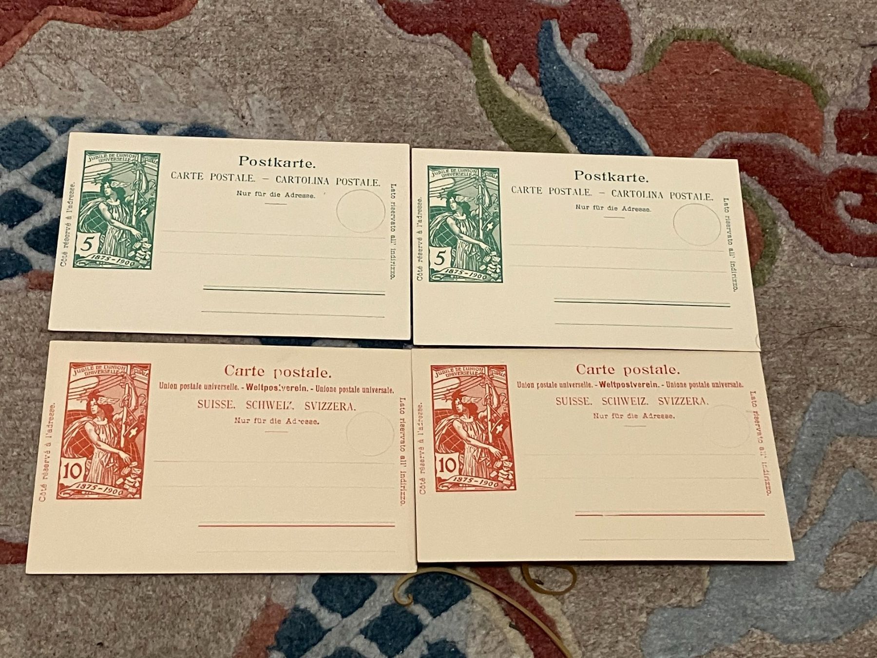 Alle Briefmarken: 4 Postkarten – Neu (gemäss Beschreibung) aus Koblenz von mar_c2pj