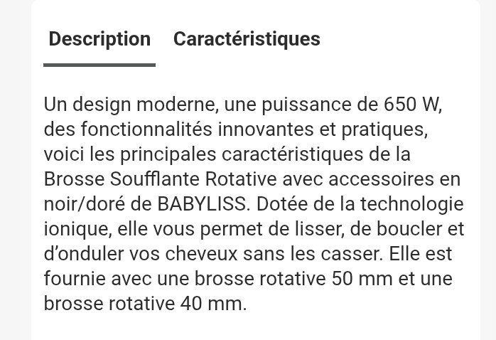 Accessori per capelli: Babyliss fer brushing professionnel – Usato da Bévilard venduto da nadmat 1