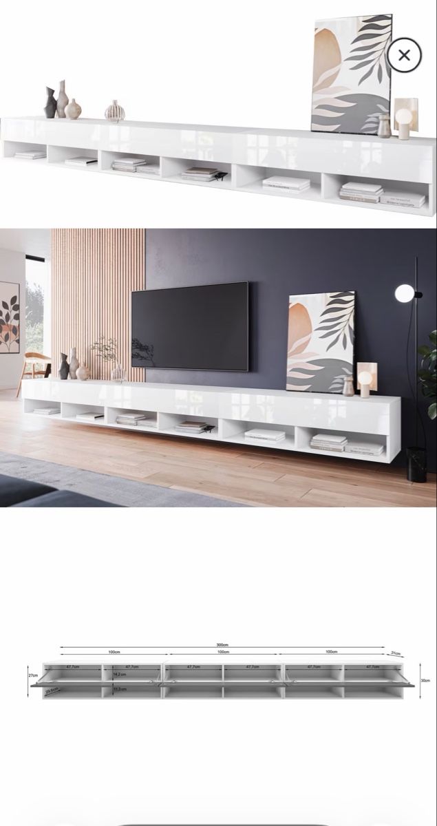 Mömax Mobili TV: Lowboard A300 Weiss Hochglanz Weiss – Nuovo e nell'imballaggio originale da Etziken venduto da Amsler13 1