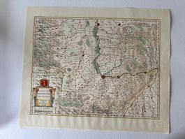 Original-Landkarte Basel „Territory Basiliensis“ (ca. 1700)