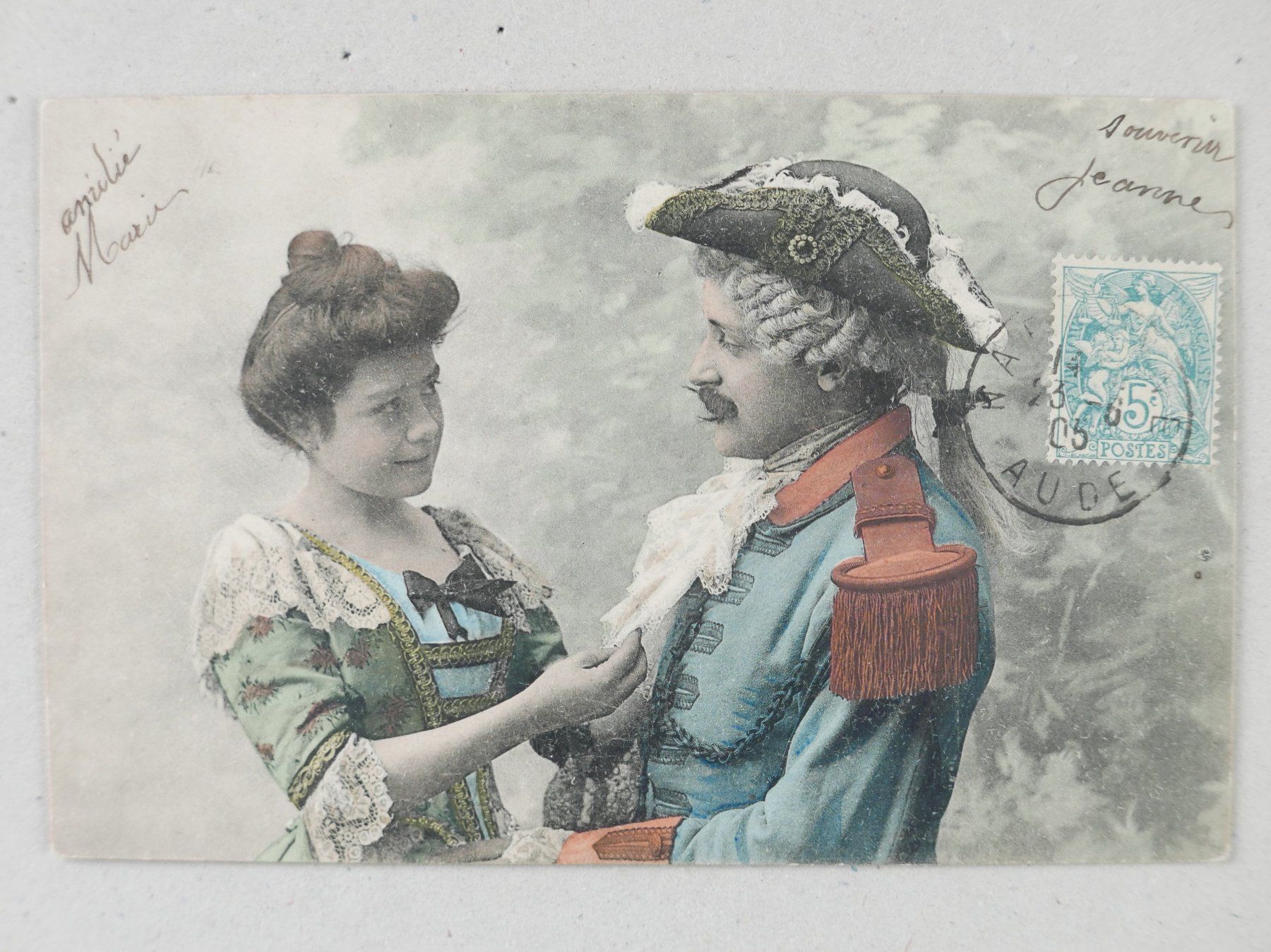 Cartoline postali: 3ER SET ANTIKE ANSICHTSKARTEN GALANTERIE 1905 – Usato da Balgach venduto da Zwischenraum 4