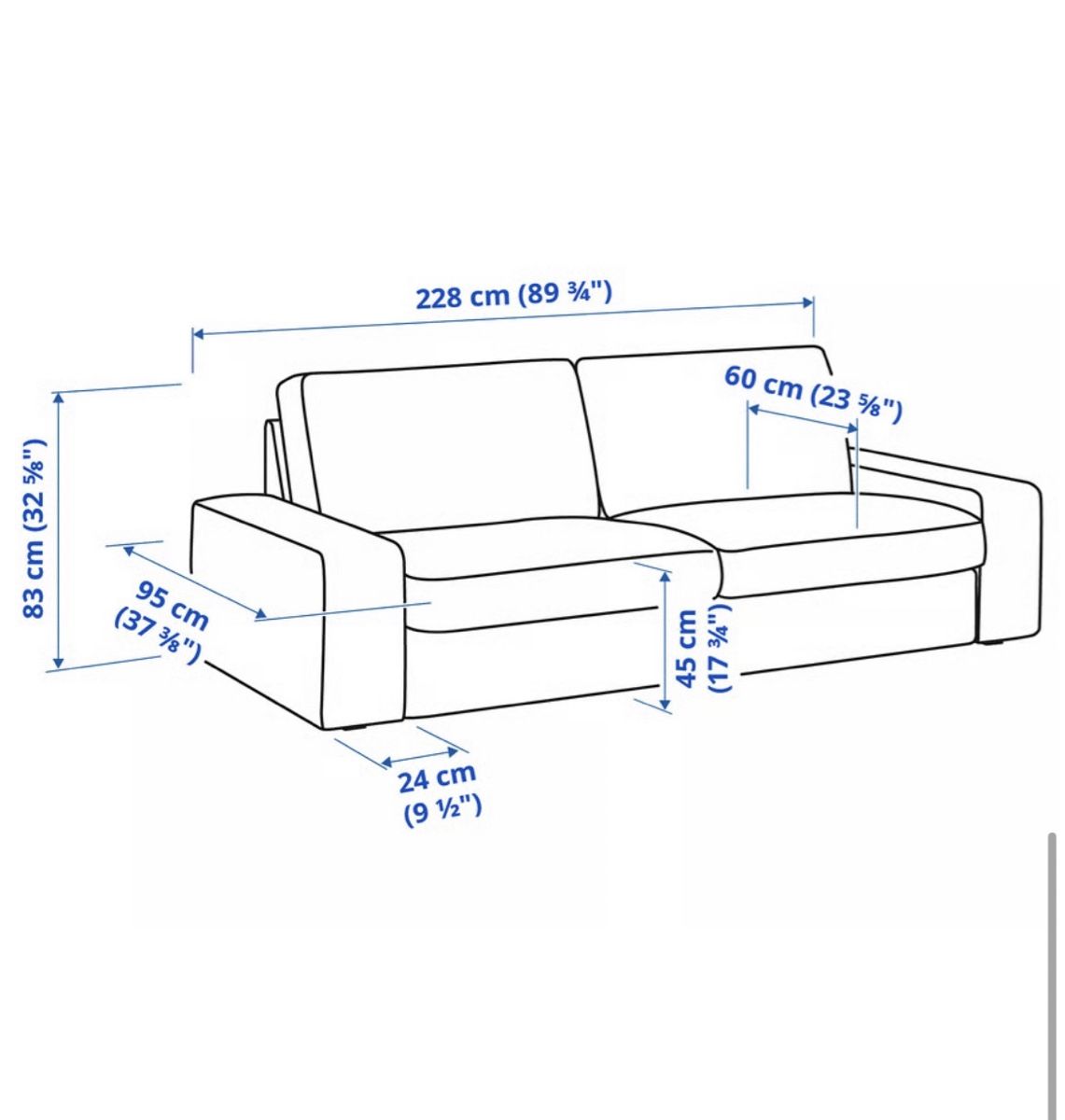 Sofas: Ikea KIVIK Sofa mit Hocker – Gebraucht aus Zürich von joremunu 2