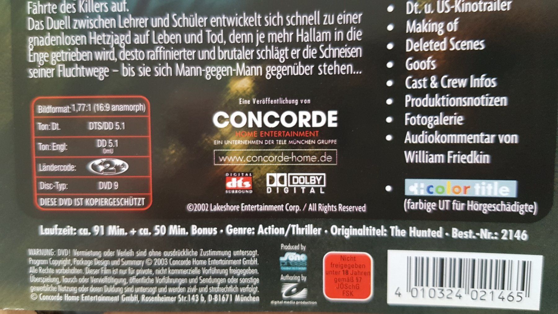 Tutti i DVDs: DVD Die Stunde des Jägers – Usato da Oetwil am See venduto da fineli2 1